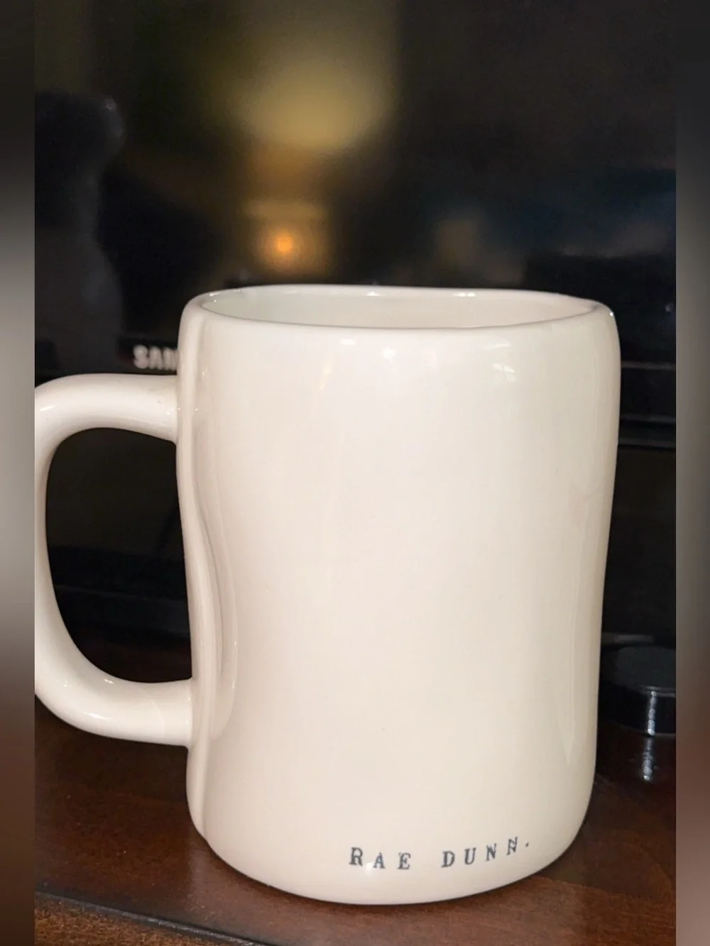 Rae Dunn scented CANDLE ceramic white VANILLA COFFEE 14.8 mug cup